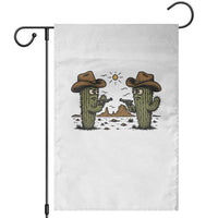 Funny Lone Star Cactus Cowboy Gunfight Gift Garden Flag - Wonder Print Shop