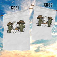 Funny Lone Star Cactus Cowboy Gunfight Gift Garden Flag - Wonder Print Shop