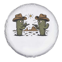 Funny Lone Star Cactus Cowboy Gunfight Gift Spare Tire Cover - Wonder Print Shop