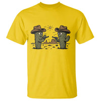 Funny Lone Star Cactus Cowboy Gunfight Gift T Shirt - Wonder Print Shop