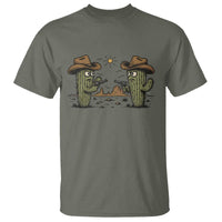 Funny Lone Star Cactus Cowboy Gunfight Gift T Shirt - Wonder Print Shop