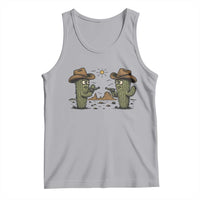 Funny Lone Star Cactus Cowboy Gunfight Gift Tank Top - Wonder Print Shop