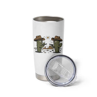 Funny Lone Star Cactus Cowboy Gunfight Gift Tumbler Cup - Wonder Print Shop