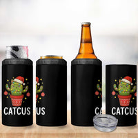 Funny Christmas Catcus 4 in 1 Can Cooler Tumbler Succulent Lover Gift - Wonder Print Shop