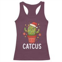 Funny Christmas Catcus Racerback Tank Top Succulent Lover Gift - Wonder Print Shop
