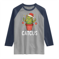 Funny Christmas Catcus Raglan Shirt Succulent Lover Gift - Wonder Print Shop