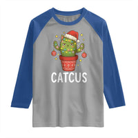 Funny Christmas Catcus Raglan Shirt Succulent Lover Gift - Wonder Print Shop