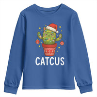 Funny Christmas Catcus Youth Sweatshirt Succulent Lover Gift - Wonder Print Shop