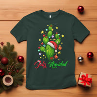 Feliz Navidad Cactus T Shirt Funny Spanish Christmas Gift - Wonder Print Shop