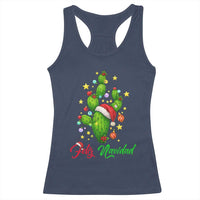 Feliz Navidad Cactus Racerback Tank Top Funny Spanish Christmas Gift - Wonder Print Shop
