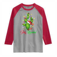 Feliz Navidad Cactus Raglan Shirt Funny Spanish Christmas Gift - Wonder Print Shop
