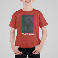 Mothman T Shirt For Kid Folklore Cryptid Gift Silver Bridge West Virginia - Wonder Print Shop