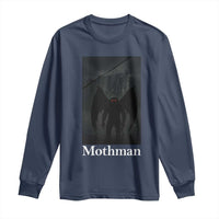 Mothman Long Sleeve Shirt Folklore Cryptid Gift Silver Bridge West Virginia - Wonder Print Shop