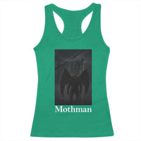 Mothman Racerback Tank Top Folklore Cryptid Gift Silver Bridge West Virginia - Wonder Print Shop