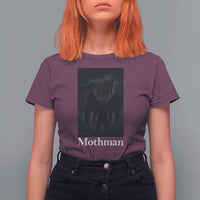 Mothman T Shirt For Women Folklore Cryptid Gift Silver Bridge West Virginia - Wonder Print Shop