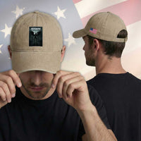 Mothman Washed Cotton Baseball Cap Folklore Gothic Horror Cryptid Gift