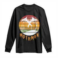 Mothman Long Sleeve Shirt Retro Vintage Cryptid Gothic Horror Gift - Wonder Print Shop