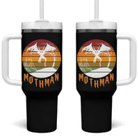 Mothman Tumbler With Handle Retro Vintage Cryptid Gothic Horror Gift