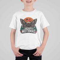 Mothman T Shirt For Kid Holiday Humor Merry Mothmas Cryptid Gift - Wonder Print Shop