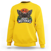 Mothman Sweatshirt Holiday Humor Merry Mothmas Cryptid Gift - Wonder Print Shop