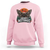 Mothman Sweatshirt Holiday Humor Merry Mothmas Cryptid Gift - Wonder Print Shop