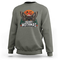 Mothman Sweatshirt Holiday Humor Merry Mothmas Cryptid Gift - Wonder Print Shop