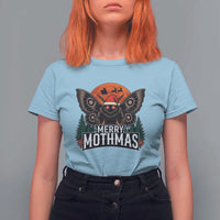 Mothman T Shirt For Women Holiday Humor Merry Mothmas Cryptid Gift - Wonder Print Shop