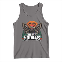 Mothman Tank Top Holiday Humor Merry Mothmas Cryptid Gift - Wonder Print Shop