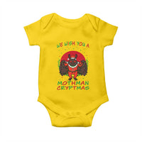 Mothman Christmas Baby Onesie We Wish You A Mothman Cryptmas Funny Christmas Gift - Wonder Print Shop