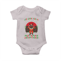 Mothman Christmas Baby Onesie We Wish You A Mothman Cryptmas Funny Christmas Gift - Wonder Print Shop