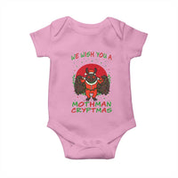 Mothman Christmas Baby Onesie We Wish You A Mothman Cryptmas Funny Christmas Gift - Wonder Print Shop