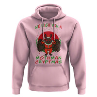 Mothman Christmas Hoodie We Wish You A Mothman Cryptmas Funny Christmas Gift - Wonder Print Shop
