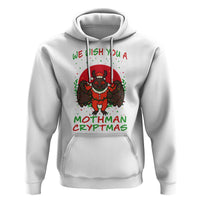Mothman Christmas Hoodie We Wish You A Mothman Cryptmas Funny Christmas Gift - Wonder Print Shop