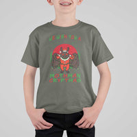 Mothman Christmas T Shirt For Kid We Wish You A Mothman Cryptmas Funny Christmas Gift - Wonder Print Shop