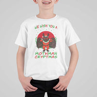 Mothman Christmas T Shirt For Kid We Wish You A Mothman Cryptmas Funny Christmas Gift - Wonder Print Shop