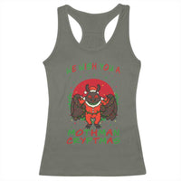 Mothman Christmas Racerback Tank Top We Wish You A Mothman Cryptmas Funny Christmas Gift - Wonder Print Shop