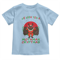 Mothman Christmas Toddler T Shirt We Wish You A Mothman Cryptmas Funny Christmas Gift - Wonder Print Shop