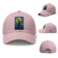 Mothman Starry Night Baseball Cap Van Gogh Cryptid Gift