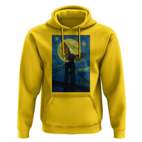 Mothman Starry Night Hoodie Van Gogh Cryptid Gift - Wonder Print Shop