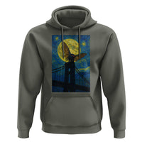 Mothman Starry Night Hoodie Van Gogh Cryptid Gift - Wonder Print Shop