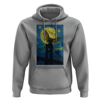 Mothman Starry Night Hoodie Van Gogh Cryptid Gift - Wonder Print Shop