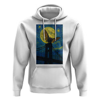 Mothman Starry Night Hoodie Van Gogh Cryptid Gift - Wonder Print Shop