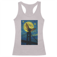 Mothman Starry Night Racerback Tank Top Van Gogh Cryptid Gift - Wonder Print Shop