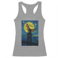 Mothman Starry Night Racerback Tank Top Van Gogh Cryptid Gift - Wonder Print Shop