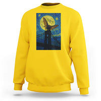 Mothman Starry Night Sweatshirt Van Gogh Cryptid Gift - Wonder Print Shop