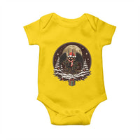 Mothman In Christmas Night Baby Onesie Funny Cryptid Gift - Wonder Print Shop