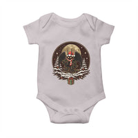 Mothman In Christmas Night Baby Onesie Funny Cryptid Gift - Wonder Print Shop