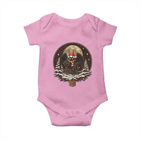 Mothman In Christmas Night Baby Onesie Funny Cryptid Gift - Wonder Print Shop