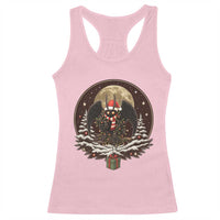 Mothman In Christmas Night Racerback Tank Top Funny Cryptid Gift - Wonder Print Shop