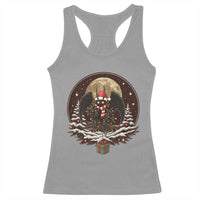 Mothman In Christmas Night Racerback Tank Top Funny Cryptid Gift - Wonder Print Shop